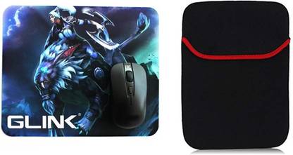 Click laptop kit mouse pad laptop sleeve 15.6â Combo Set