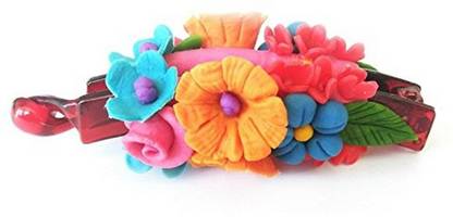 Unique Indian Crafts Hand made Banana Clip With Flower (SKU-UIC-BANANACLIP-198) Banana Clip