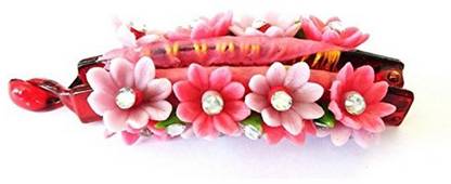 Unique Indian Crafts Hand made Banana Clip With Flower (SKU-UIC-BANANACLIP-120) Banana Clip