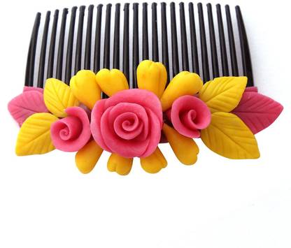 Unique Indian Crafts Comb pin for hairs with multicolours (Sku-UIC-FA-CP-289) Back Pin
