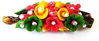 Unique Indian Crafts Hand made Banana Clip With Flower (SKU-UIC-BANANACLIP-158) Banana Clip
