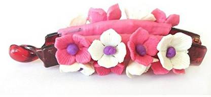 Unique Indian Crafts Hand made Banana Clip With Flower (SKU-UIC-BANANACLIP-194) Banana Clip