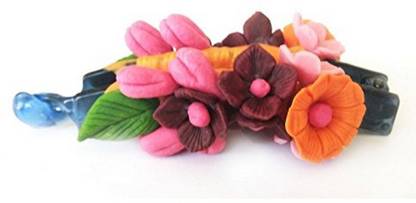 Unique Indian Crafts Hand made Banana Clip With Flower (SKU-UIC-BANANACLIP-196) Banana Clip