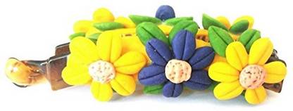 Unique Indian Crafts Hand made Banana Clip With Flower (SKU-UIC-BANANACLIP-184) Banana Clip