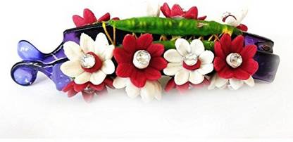 Unique Indian Crafts Hand made Banana Clip With Flower (SKU-UIC-BANANACLIP-119) Banana Clip