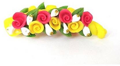 Unique Indian Crafts Hand made Banana Clip With Flower (SKU-UIC-BANANACLIP-205) Banana Clip