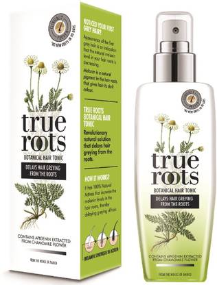 TRUE ROOTS Botanical Hair Tonic to Delay Hair Greying