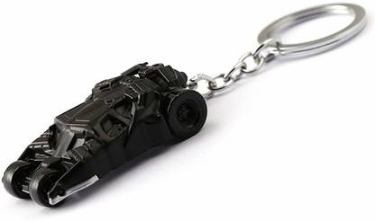 Golden Feather Batman Begins Black Muscle Car Design Metallic Key Chain