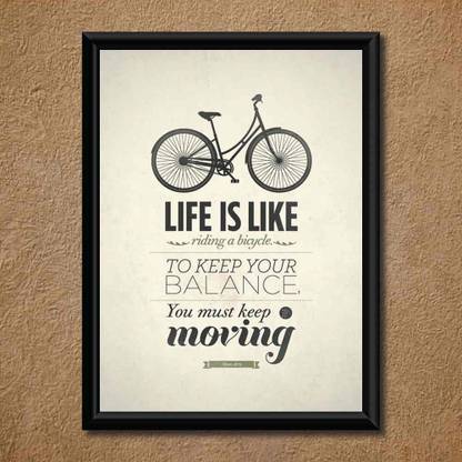 Handmade 'Posters for room interiors Laminated (With PVC Frame) Paper Print