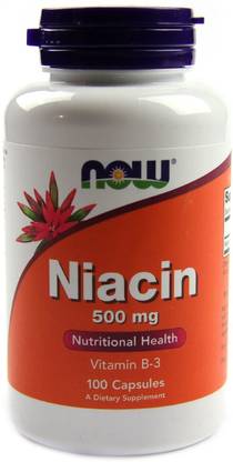 Now Foods Niacin 500 mg 100 Capsules
