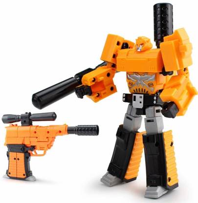 RVM Toys 2 in 1 Bumblebee Robot Transformer to Pistol Gun Action Figure