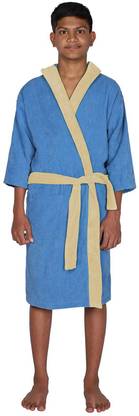 Aspire Blue/Beige Medium Bath Robe