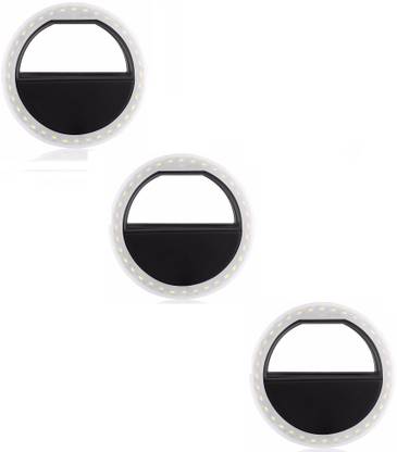 FKU Set of 3 Selfie Ring Light, HuntGold New Battery Powered 3 1 lx Camera LED Light