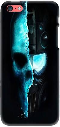 LEEMARA Back Cover for Apple iPhone 5c -Skull 3D Printed Back Case Cover