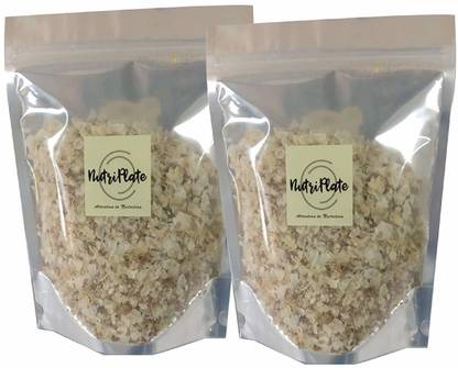 Nutriplate Multi Grain Flakes| Mixture of Wheat, Ragi, Jawar, Barley Flakes (500 gm - Pack of 2) Pouch