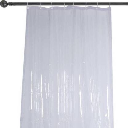 Dakshya Industries 304.8 cm (10 ft) PVC (Polyvinyl Chloride) Transparent Door Curtain Single Curtain