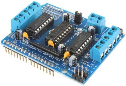 DANGI E SHOP Motor Driver Shield for Arduino (Multicolor) Micro Controller Board Electronic Hobby Kit
