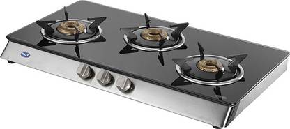 Kaff KC 71 3B SBJ - SS Glass Manual Gas Stove