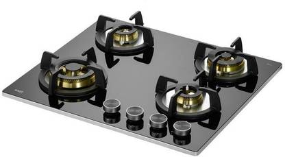 Kaff byKaff Kaff BLH 604 Hob Auto Electric Ignition with Flame Failure Device Glass Automatic Hob