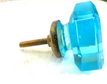 Robin Export Company Vintage Antique Door Hardware Knob Glass Knobs Odd Blue Glass Cabinet/Draw Knob