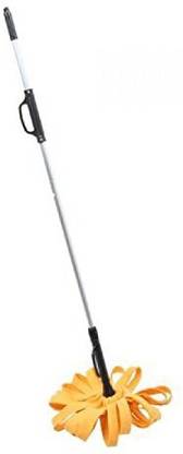 Maxcart Silver Light Weight, Easy To Store Smart Mop Wet with Microfibre Cloth Strip Mop
