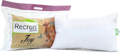 RECRON CERTIFIED Joy Microfibre Solid Sleeping Pillow Pack of 1