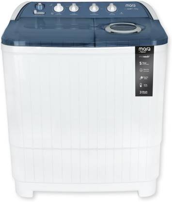 MarQ by Flipkart 7.5 kg Semi Automatic Top Load Washing Machine White, Blue