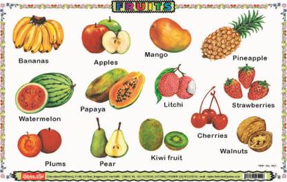 Educational Mats Fruits