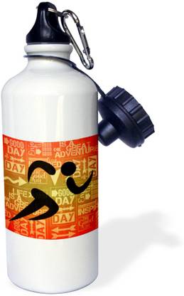 3dRose 600 ml Steel Bottle