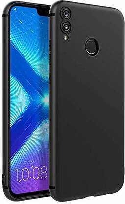ss creation Back Cover for Honor P20 lite Plain Black Case, smooth finish, soft rubber.