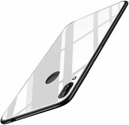 MOBILOVE Back Cover for Redmi Note 7 / Note 7 Pro| Luxury Toughened Glass Cover With Shockproof Soft Silicone Side Case