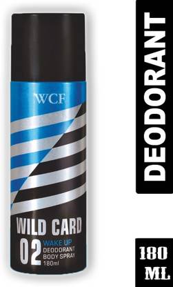 WCF Wild Card WAKE UP (02) 180ml Pack of 1 Deodorant Spray  -  For Men