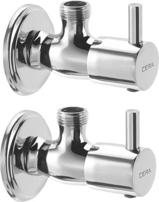 CERA - Angle Cock with Wall Flange Set of 2 pcs Angle Cock Faucet