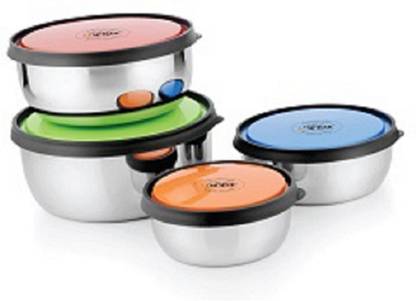 UNINOX Double Mould Lid Bowl set (410,700,1050,1500Ml) 4 Containers Lunch Box