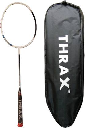 Thrax XM 20 II Gen 69Gms weight 28 LBs Badminton Racket Without String White Unstrung Badminton Racquet