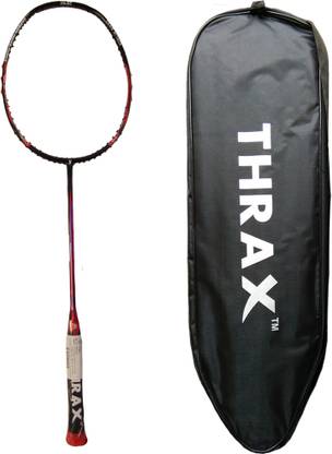 Thrax Furious XM 10 72Gms weight 30 LBs tension Badminton Racket UnStrung Red Unstrung Badminton Racquet