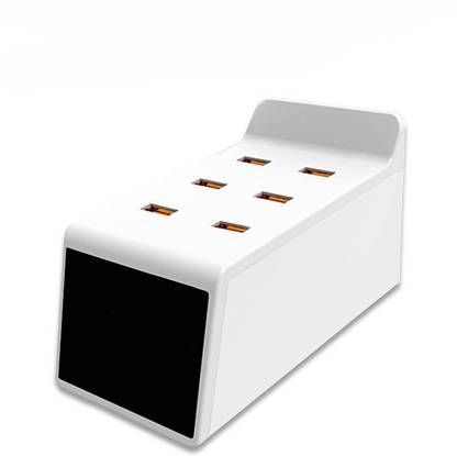 Tobo 6 in 1 USB Multi-Ports Quick Charger 3.0 USB Port with LCD Display Smart Charger. (YC-CDA 31Q) USB Charger