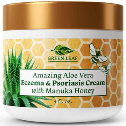 GREENLEAF Aloe Vera & Manuka Honey Natural Eczema and Psoriasis Cream