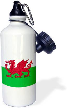 3dRose Flag of Wales - Welsh red dragon 600 ml Bottle