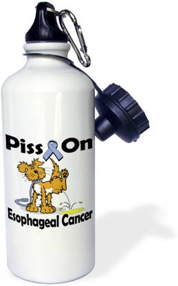 3dRose Piss On Esophageal Cancer Awareness Ribbon Water Bottle 600 ml Bottle