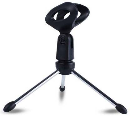 kluzie Professional Conference Room Microphone Table Desktop Stand Universal Mic Holder Tripod Mount Holder Stand