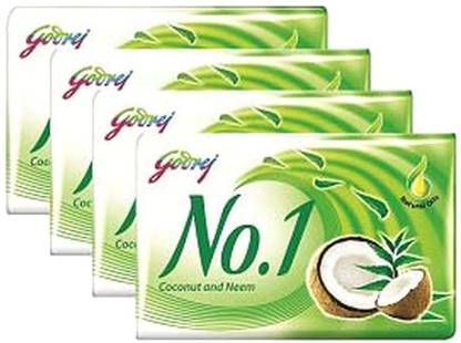 Godrej नंबर 1 कोकोनट एंड नीम 100 gm सोप (पैक ऑफ 4)