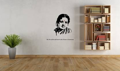 PEACOCKRIDE 60 cm Subbulakshmi Self Adhesive Sticker