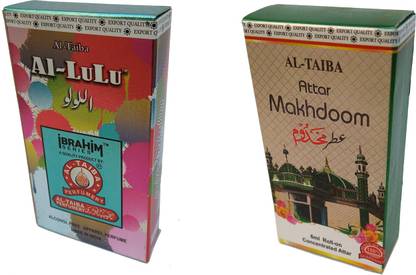 Altaiba Al Lulu 6ml and Makhdoom 6ml Combo Pack Attar Alcohol Free Floral Attar