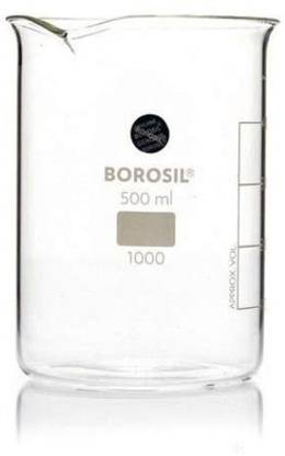 BOROSIL 500 ml Low Form Beaker