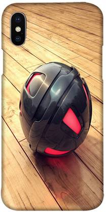 LEEMARA Back Cover for Apple iPhone X-Black Ball 3D Printed Back Cover