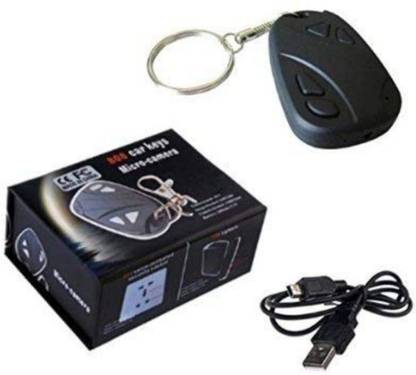AHAXA 1080P Keychain HD RC Mini Action Cam DVR H.264 POV Video Recorder (Loop Recording, Driver Recording) with Charger Spy Camera