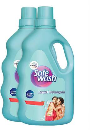 Wipro safe wash 1 kg (pack of 2) Multi-Fragrance Liquid Detergent