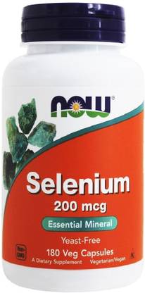 Now Foods Selenium 200 mcg 180 veg Capsules