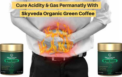 Skyveda Organics Green coffee Beans Powder Extract for Weight loss and 100% Natural